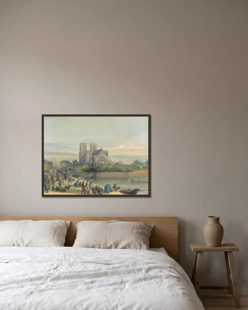 Notre Dame, Paris av Thomas Shotter Boys inramad på en vägg
