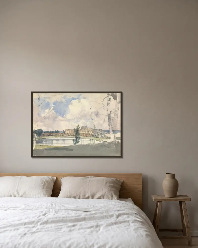 Versailles av Thomas Shotter Boys inramad på en vägg
