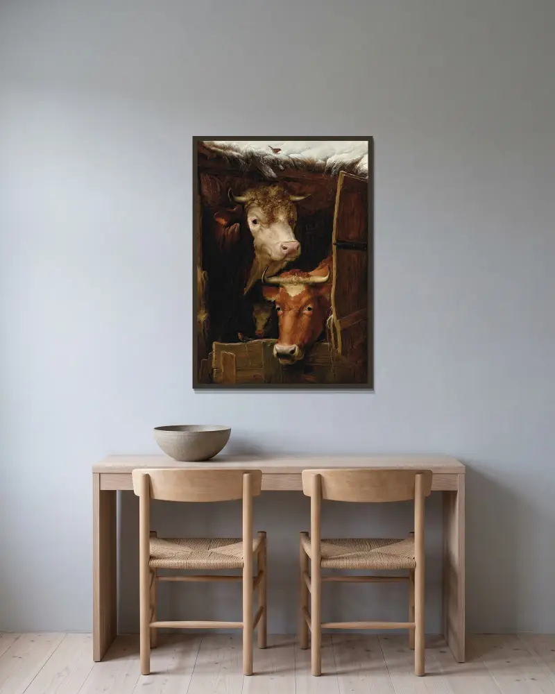 Be it ever so humble, there’s no place like home av Thomas Sidney Cooper inramad på en vägg