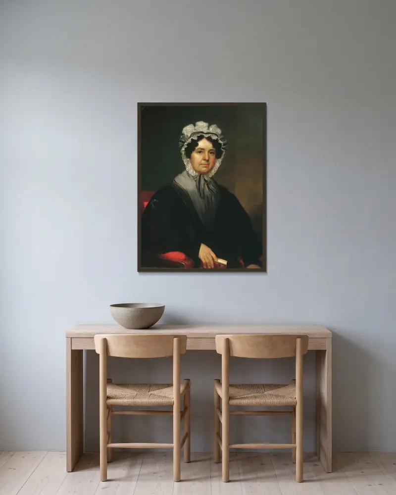 Paní Gideon Tuckerová, William Sidney Mount v rámu na stěně