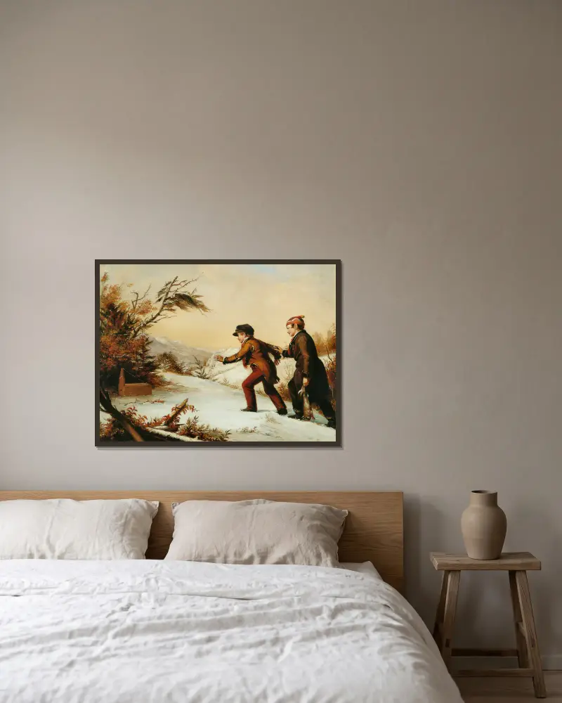 Fällan har slagit igen, William Sidney Mount v rámu na stěně