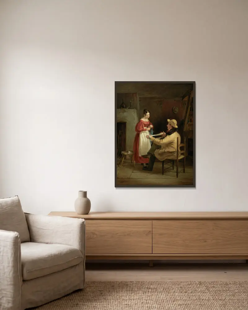 Abschluss von William Sidney Mount gerahmt an einer Wand