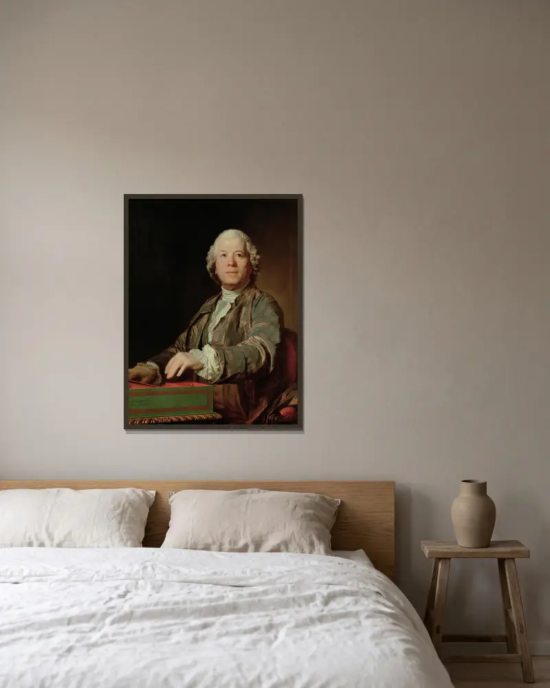 Christoph Willibald Gluck av Joseph Siffred Duplessis inramad på en vägg