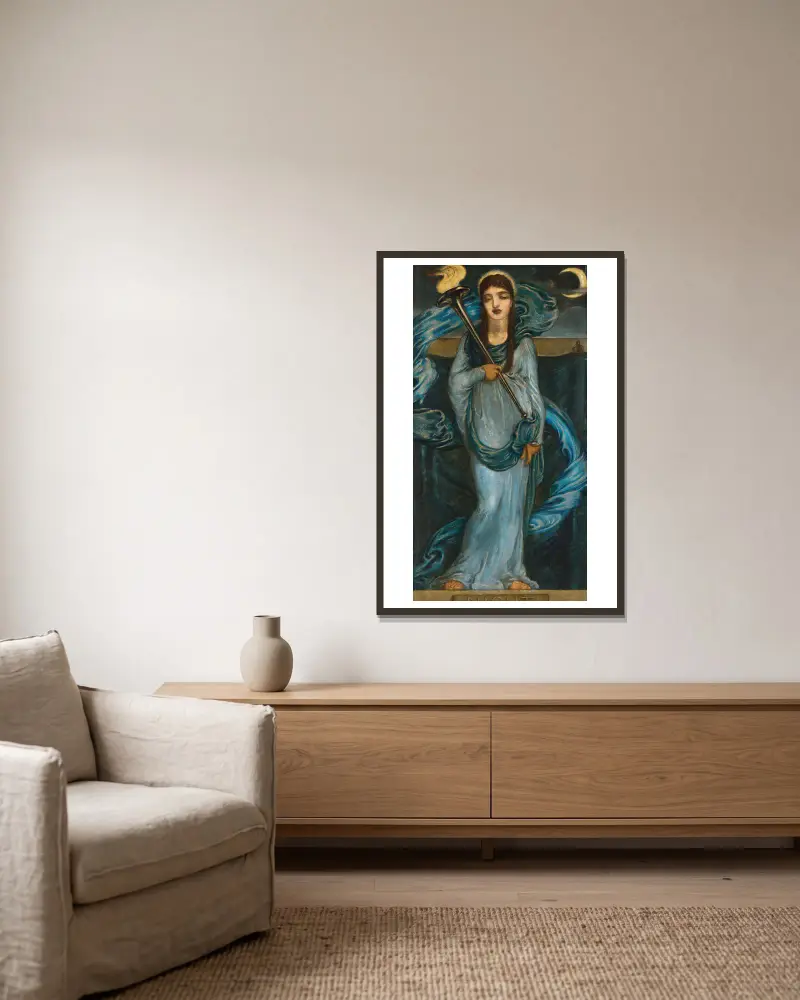 Noc, Nr. 1, Simeon Solomon v rámu na stěně