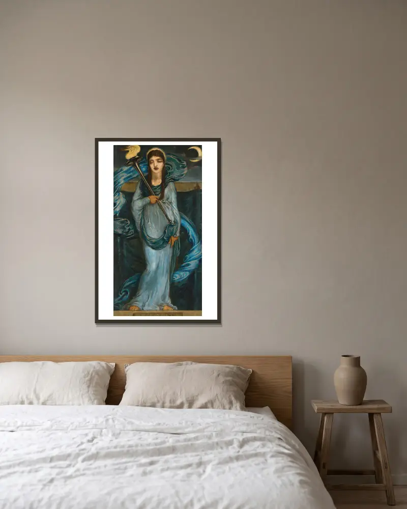 Noc, Nr. 1, Simeon Solomon v rámu na stěně