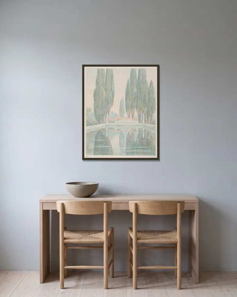 Untitled av Simon Moulijn inramad på en vägg