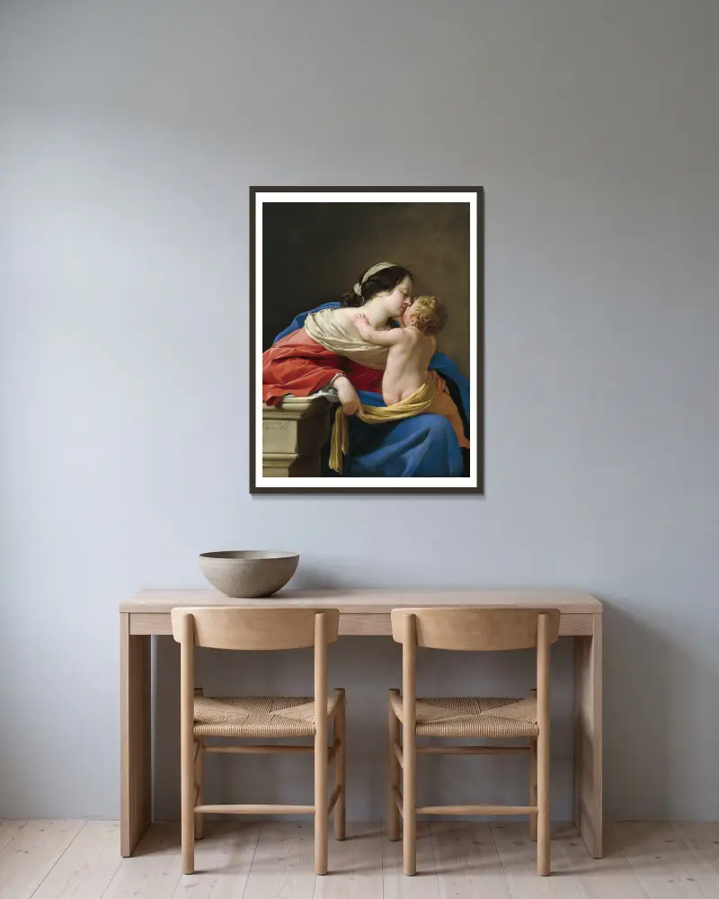 Madona s dítětem, Simon Vouet v rámu na stěně