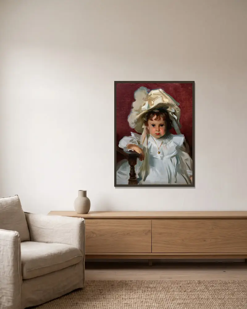 Dorothy, John Singer Sargent v rámu na stěně