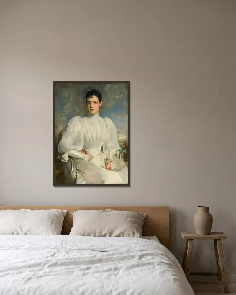 Elsie Wagg von John Singer Sargent gerahmt an einer Wand