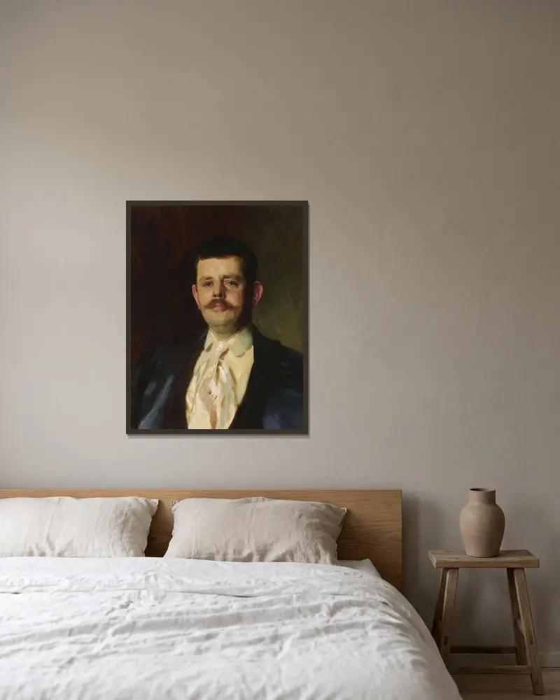 Gardiner Greene Hammond, Jr. av John Singer Sargent inramad på en vägg