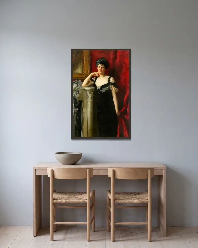 Mrs. John C. Tomlinson von John Singer Sargent gerahmt an einer Wand