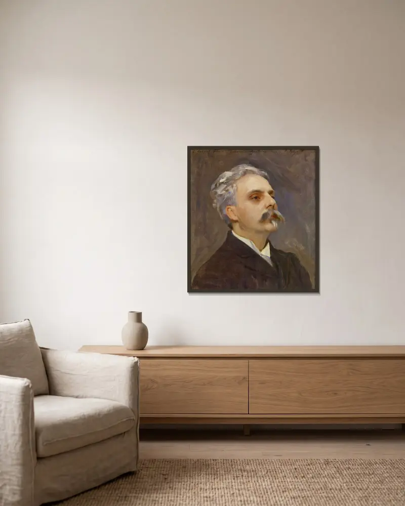 Portret Gabriela Fauré, John Singer Sargent w ramie na ścianie