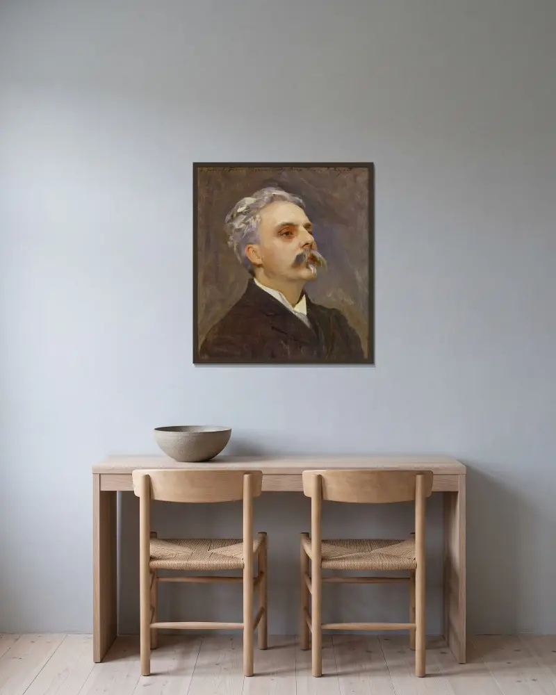 Portret Gabriela Fauré, John Singer Sargent w ramie na ścianie