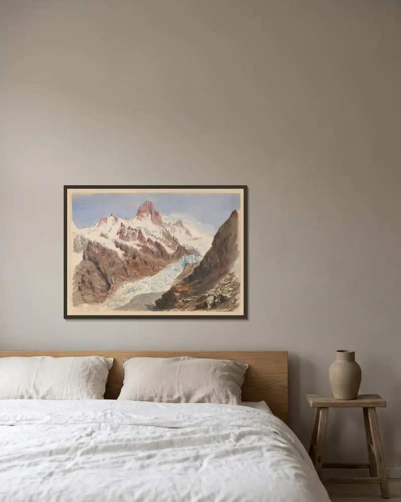 Schreckhorn, Eismeer, John Singer Sargent w ramie na ścianie