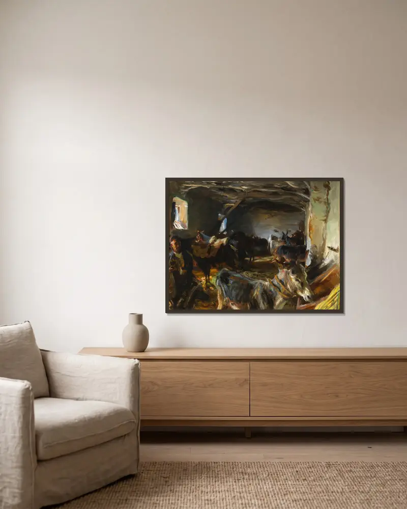 Stajnia w Cuence, John Singer Sargent w ramie na ścianie