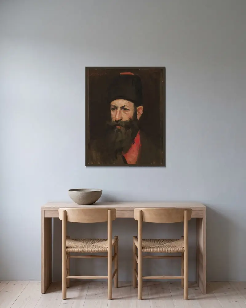 Kozák, John Singer Sargent v rámu na stěně