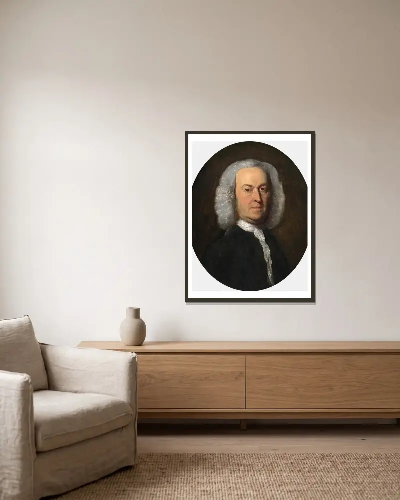 Andrew Oliver, John Singleton Copley v rámu na stěně