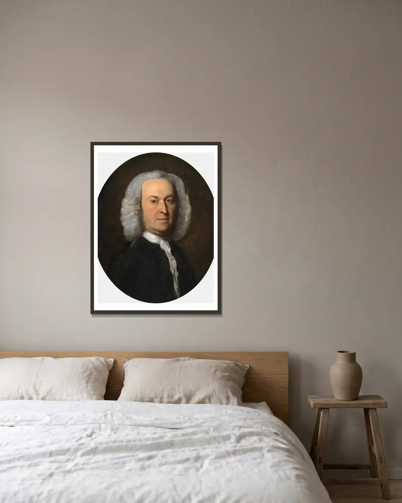 Andrew Oliver, John Singleton Copley v rámu na stěně