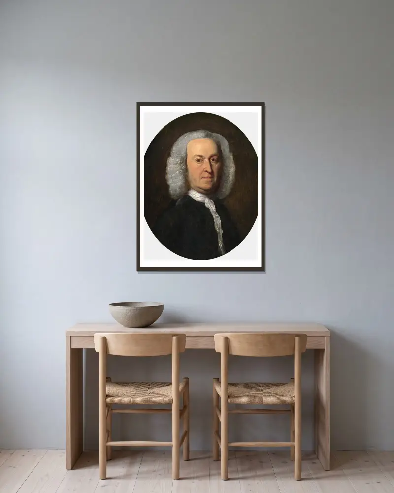 Andrew Oliver, John Singleton Copley v rámu na stěně