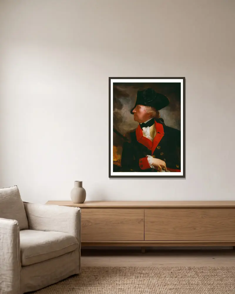 Plukovník George Lewis, John Singleton Copley v rámu na stěně
