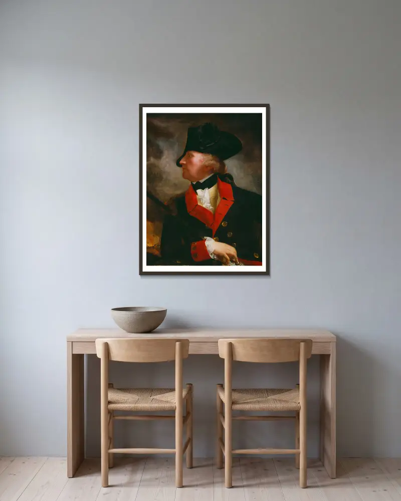 Plukovník George Lewis, John Singleton Copley v rámu na stěně