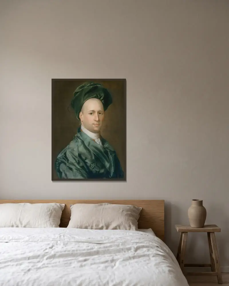 Ebenezer Storer av John Singleton Copley inramad på en vägg