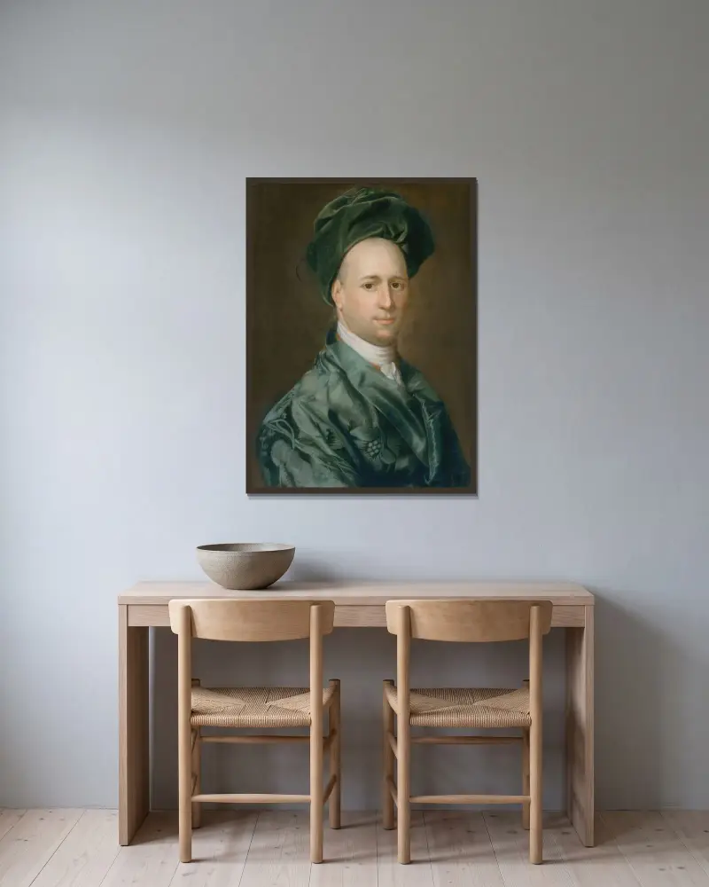 Ebenezer Storer av John Singleton Copley inramad på en vägg