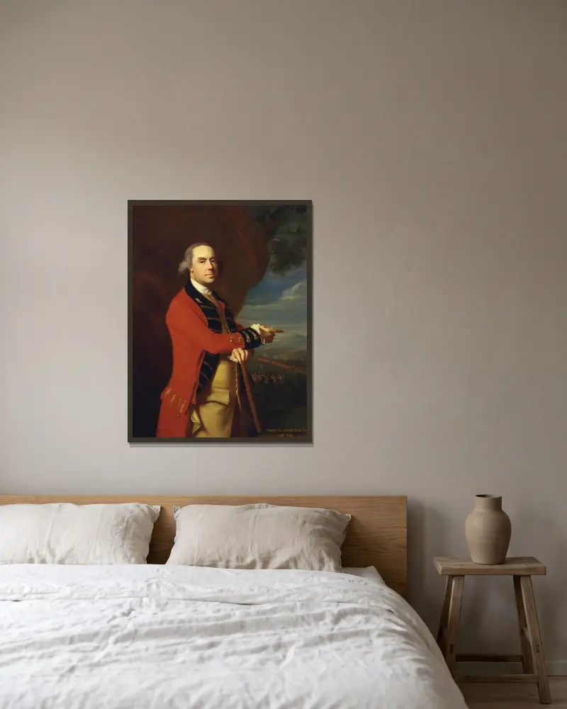 General Thomas Gage von John Singleton Copley gerahmt an einer Wand