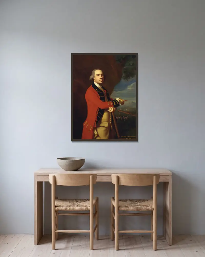 General Thomas Gage von John Singleton Copley gerahmt an einer Wand