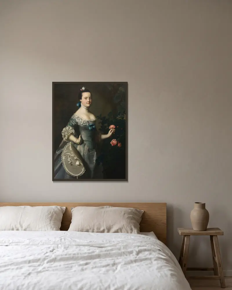 Hannah Loring von John Singleton Copley gerahmt an einer Wand