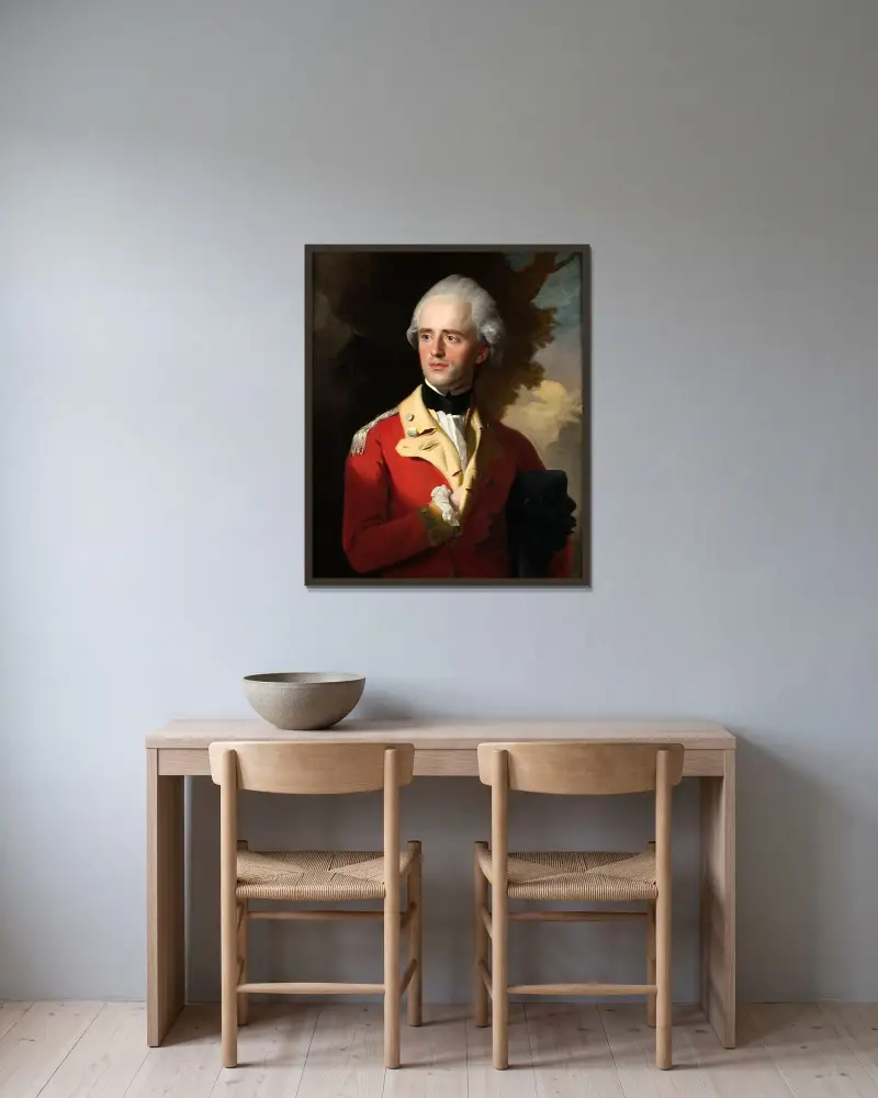 Henry Barry av John Singleton Copley inramad på en vägg