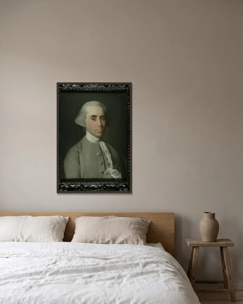 Henry Hill av John Singleton Copley inramad på en vägg