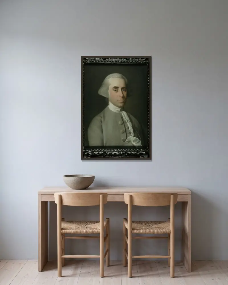 Henry Hill av John Singleton Copley inramad på en vägg