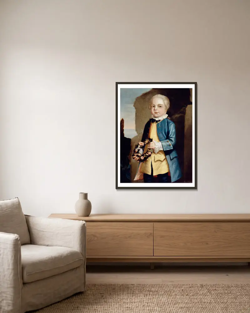Jonathan Mountfort, John Singleton Copley v rámu na stěně
