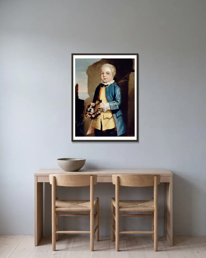 Jonathan Mountfort, John Singleton Copley v rámu na stěně