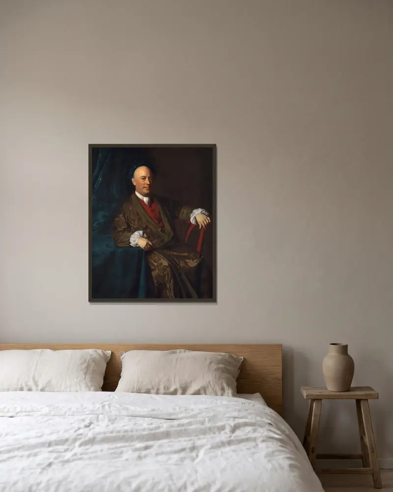 Joseph Sherburne av John Singleton Copley inramad på en vägg