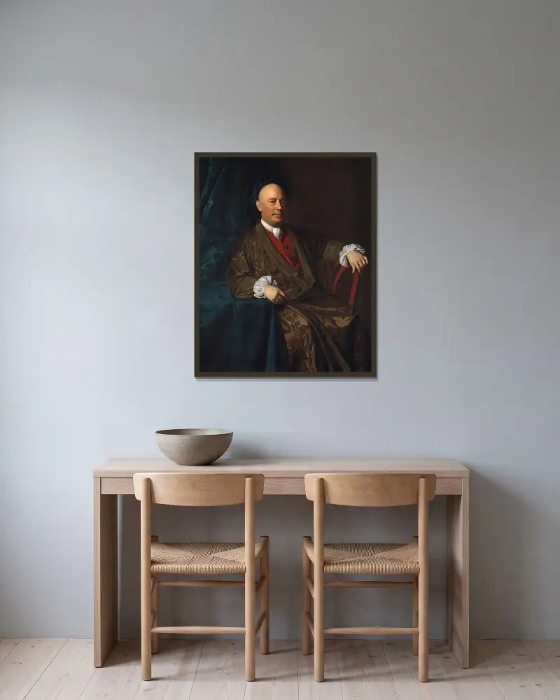 Joseph Sherburne av John Singleton Copley inramad på en vägg