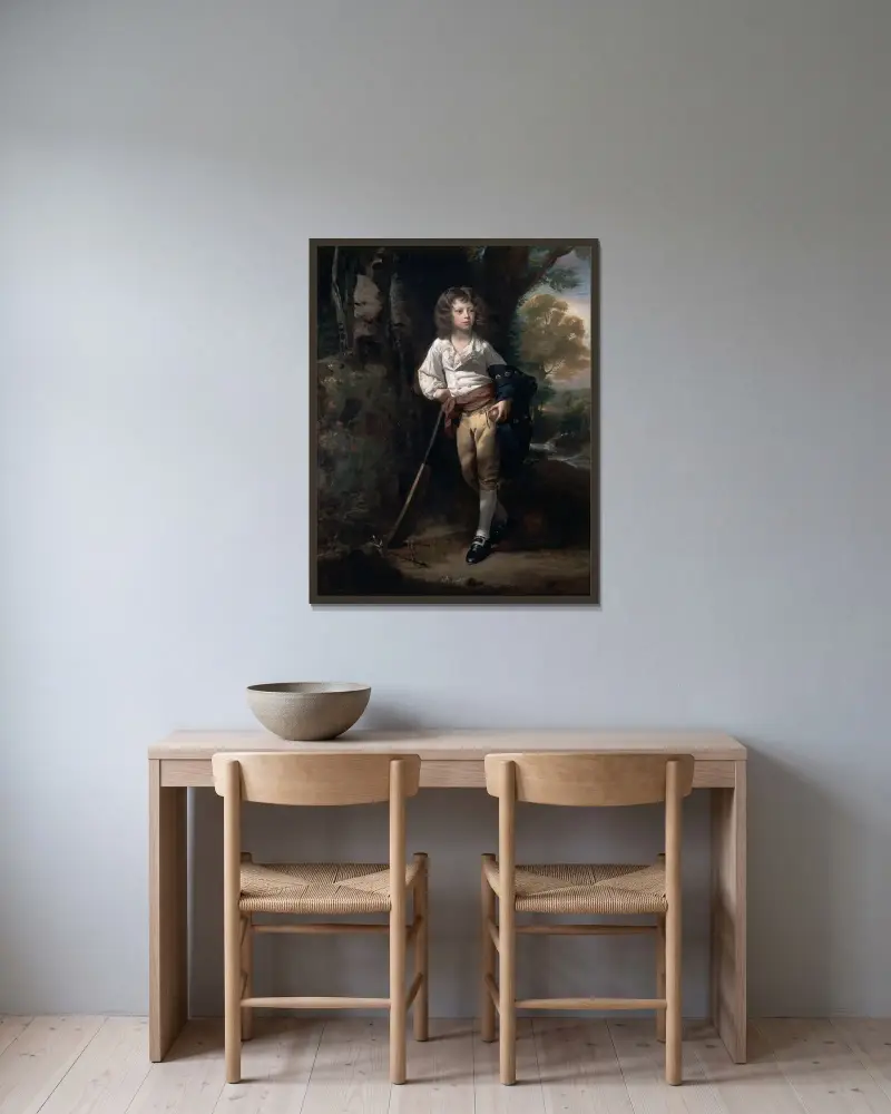 Richard Heber av John Singleton Copley inramad på en vägg