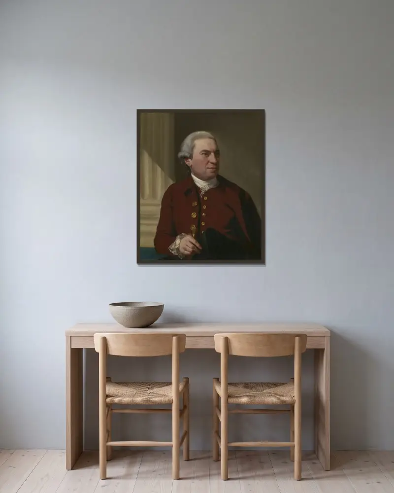 Robert Hyde, Squire of Hyde av John Singleton Copley inramad på en vägg