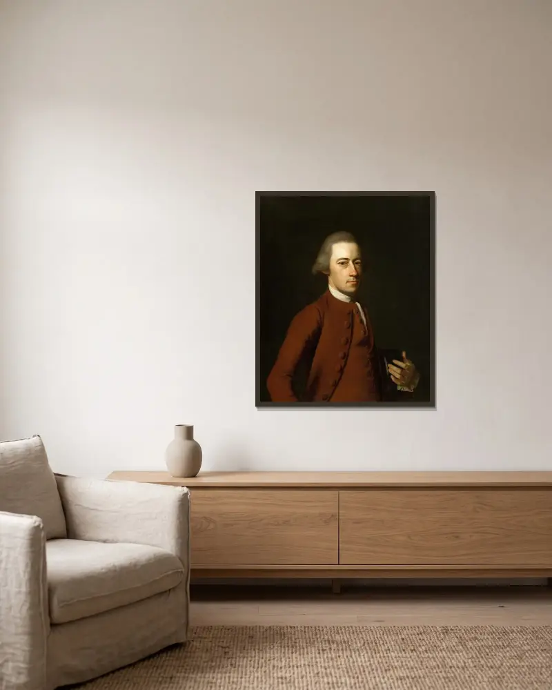 Samuel Verplanck av John Singleton Copley inramad på en vägg