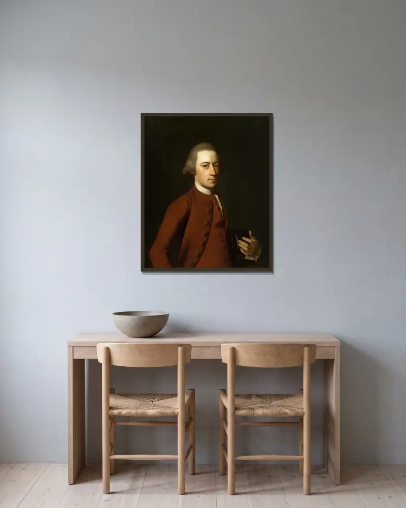 Samuel Verplanck av John Singleton Copley inramad på en vägg