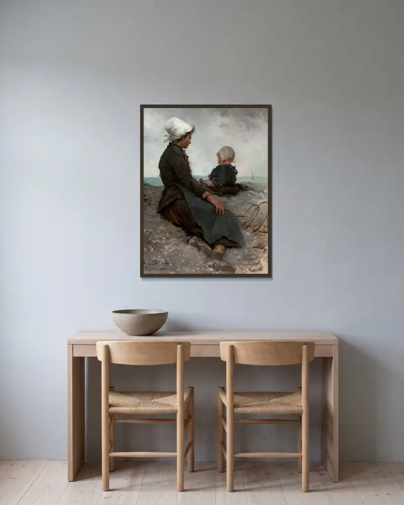 Am Meer von Anna Bilińska-Bohdanowicz gerahmt an einer Wand