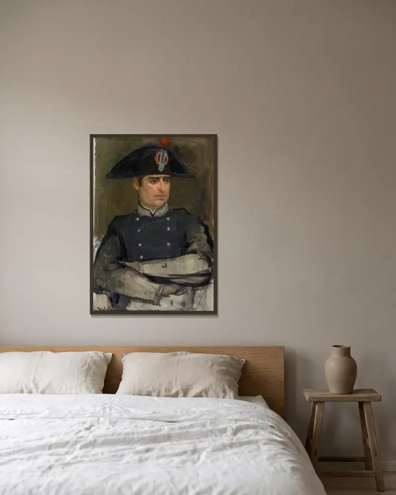 Poliskonstapel från Florens av Venny Soldan-Brofeldt inramad på en vägg