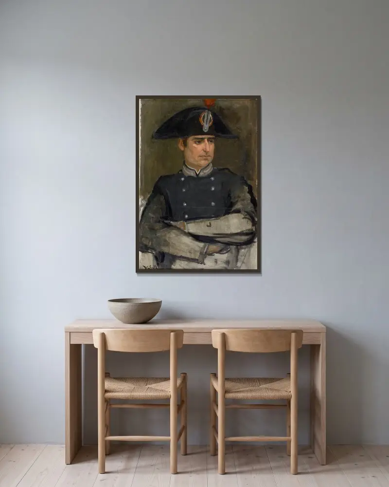 Poliskonstapel från Florens av Venny Soldan-Brofeldt inramad på en vägg