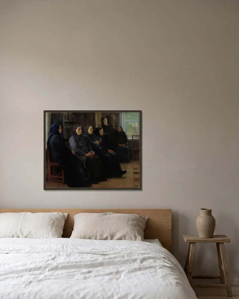 Die Pietisten von Venny Soldan-Brofeldt gerahmt an einer Wand