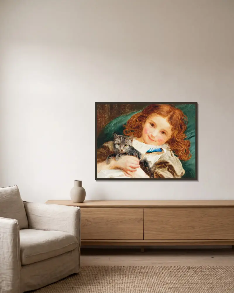 Best Friends av Sophie Anderson inramad på en vägg