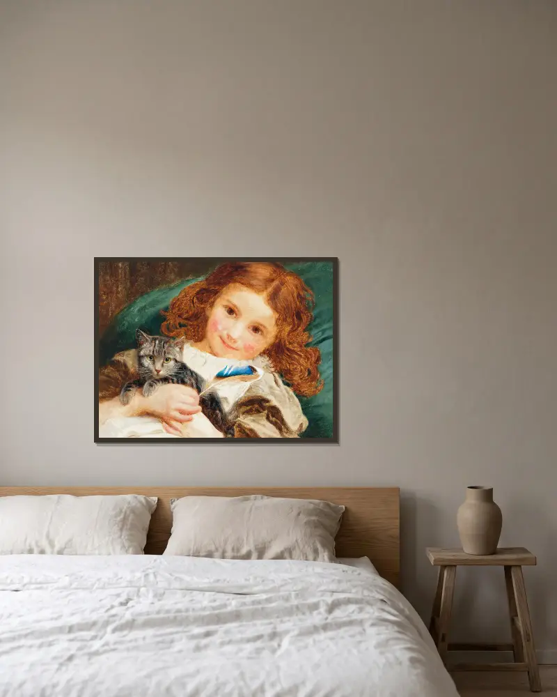 Best Friends av Sophie Anderson inramad på en vägg