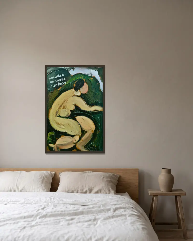 At Fresh Air Nude av Amadeo de Souza-Cardoso inramad på en vägg
