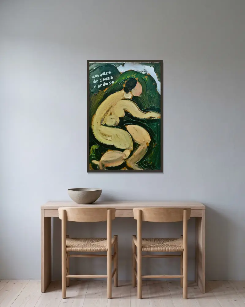 At Fresh Air Nude av Amadeo de Souza-Cardoso inramad på en vägg