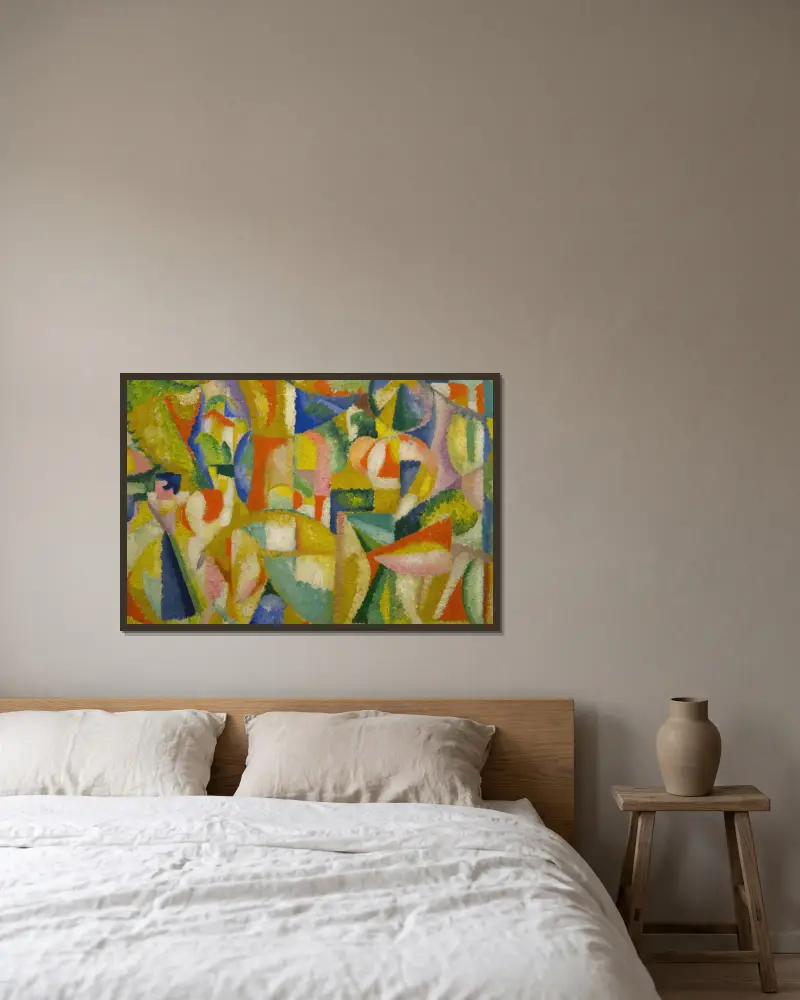 Die Reiter von Amadeo de Souza-Cardoso gerahmt an einer Wand